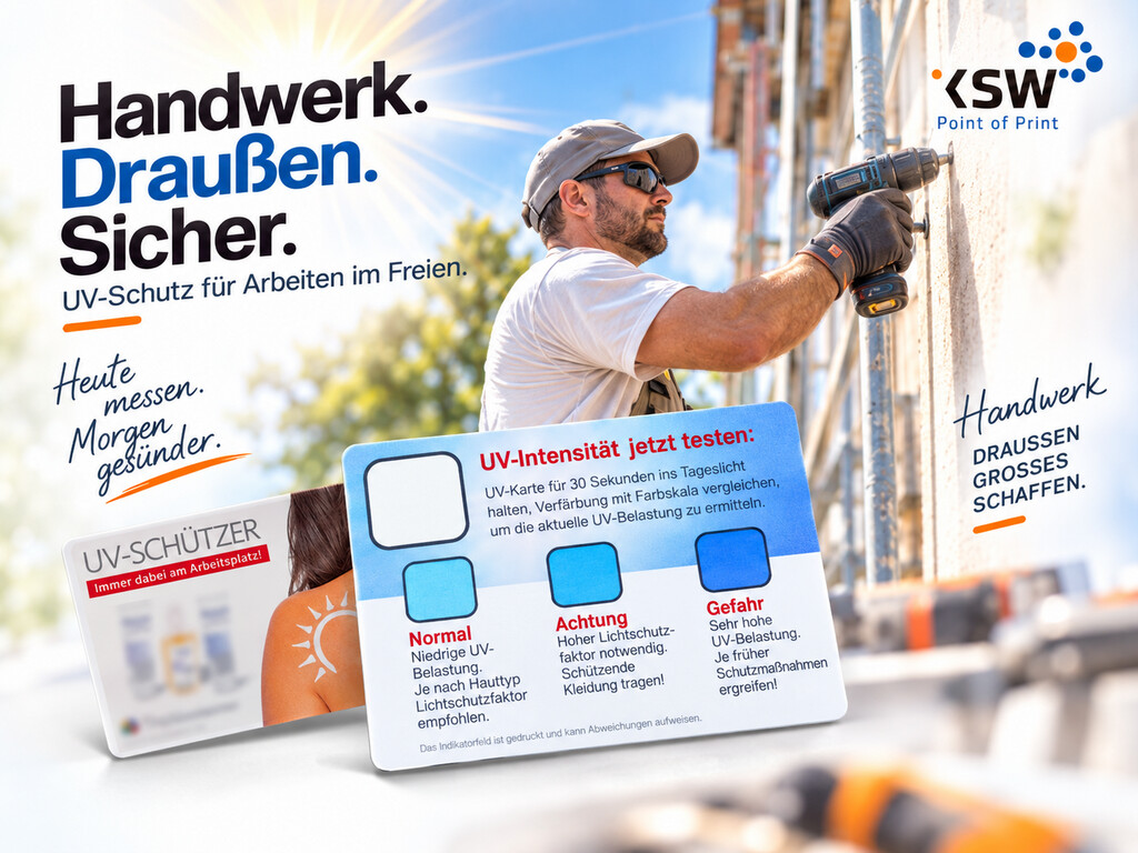 Handwerk Uv Karte Schutz Sonne Intensitaet Druckerei